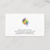 エネルギー | パネル太陽の | デジタルフラワー 名刺 (裏面)