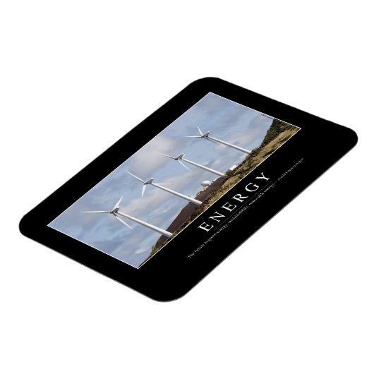 エネルギー：感動的引用文 マグネット (左側)