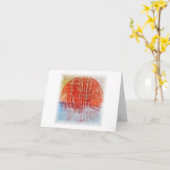 エネルギー-空白のなカード カード (黄色い花)