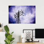 エネルギー：送電塔 ポスター (ホームオフィス)