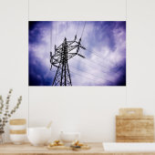 エネルギー：送電塔 ポスター (キッチン)