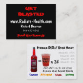 エネルギー、www.Radiate-Health.com、Richarを…感じて下さい 名刺 (正面/裏面)