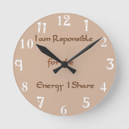 エネルギーI共有の短い状況 ラウンド壁時計