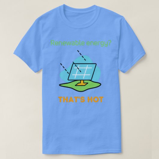 エネルギ太陽のー再生エネ太陽のルパネル1 Tシャツ (デザイン正面)