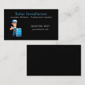 エネルギ太陽のー機関サービス名刺 名刺 (正面/裏面)
