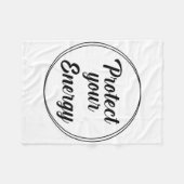 エネル保護ギーのメンタルヘルス認識度 フリースブランケット (正面(横))