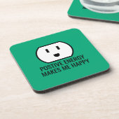 エネル前向きギーおもしろいグリーンウォールプラグソケット コースター (左側)