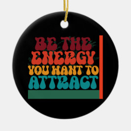エネル前向きギー図形デザイン セラミックオーナメント