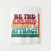 エネル前向きギー図形デザイン タペストリー (正面)