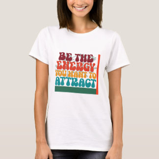 エネル前向きギー図形デザイン Tシャツ