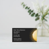 エネル太陽のギーはっきりしたサンデザイン 名刺 (スタンド正面)