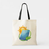 エネル太陽のギー出力トートバッグ トートバッグ (裏面)