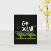 エネル太陽のギー太陽のパネ太陽のルがおもしろい出動太陽のする カード (黄色い花)