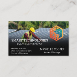 エネル太陽のギー・テクノロジーのロゴ |技術者 名刺