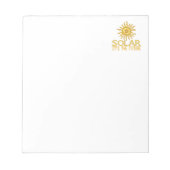 エネル太陽のギー ノートパッド (正面)