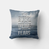 エネル感動的やる気を起こさせるギー引用文海 クッション (正面)