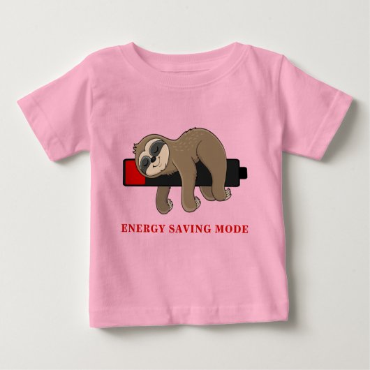 エネル救ギーのモード |スロッおもしろいトテンプレート ベビーTシャツ (正面)