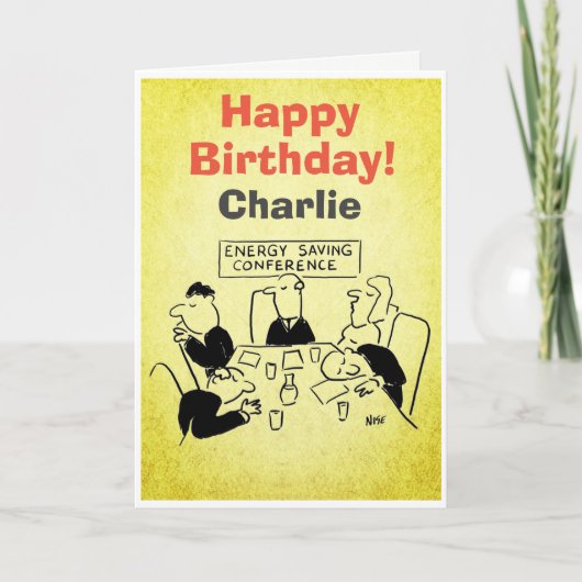 エネル救ギー会議誕生日 カード (正面)