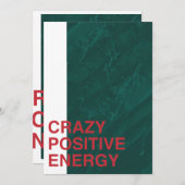 エネル熱狂する前向きギー – はっきりした引用文デザイン セーブザデート (正面/裏面)