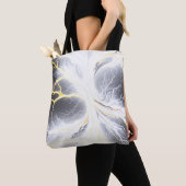 エネル白熱［赤熱］光を放つギー木抽象芸術トートバッグ トートバッグ (クローズアップ)