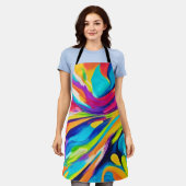 エネル鮮やかギー爆発 エプロン (着用した状態)