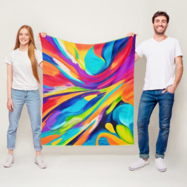 エネル鮮やかギー爆発 フリースブランケット