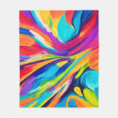 エネル鮮やかギー爆発 フリースブランケット (正面)