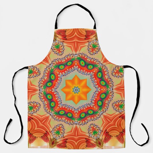 エネル鮮やかギー色：マンダラデザイン。 エプロン (正面)