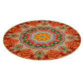 エネル鮮やかギー色:マンダラデザイン。 カッティングボード (角)