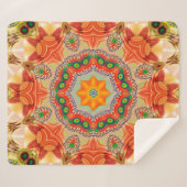 エネル鮮やかギー色:マンダラデザイン。 シェルパブランケット (正面(横))