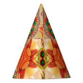 エネル鮮やかギー色：マンダラデザイン。 パーティーハット (裏面)