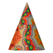 エネル鮮やかギー色：マンダラデザイン。 パーティーハット (左)