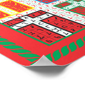 エノキアンファイアエレメンタルタブレットONキャンバス ポスター (角)