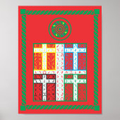 エノキアンファイアエレメンタルタブレットONキャンバス ポスター (正面)