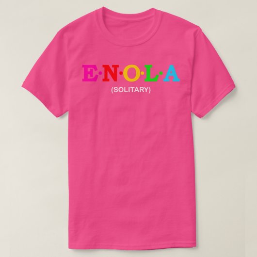 エノーラ孤独 Tシャツ (デザイン正面)