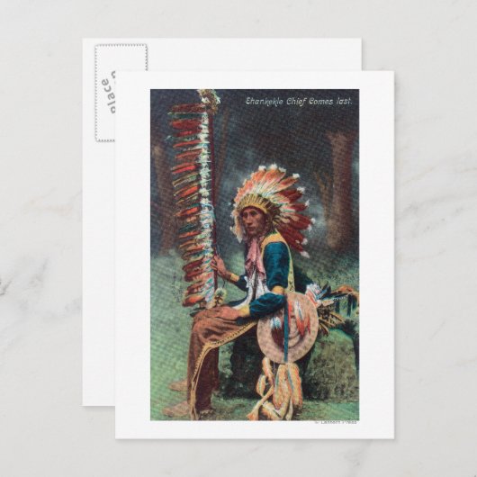 エハンケクル族長像 ポストカード (正面/裏面)