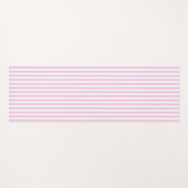 エバとソフィーのピンクストライプ色 ヨガマット (正面(横))