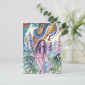 エバは蛇とエデンのガルゲンに座る ポストカード (スタンド正面)