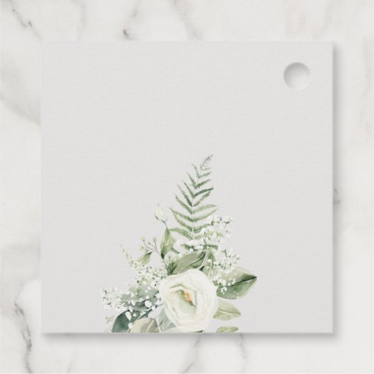 エバエレガントナのユーカリの緑の結婚葉 フェイバータグ (裏面)