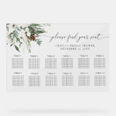 エバエレガントリ結婚・アクリル製座席表 アクリルサイン (正面)