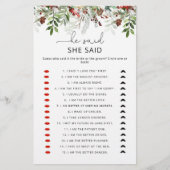 エバエレガントーグリーンと彼は彼女はブライダルゲームと言った (正面)