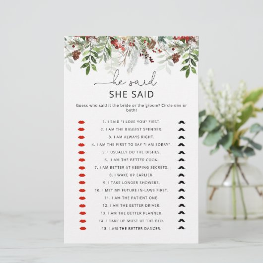 エバエレガントーグリーンと彼は彼女はブライダルゲームと言った (スタンド正面)