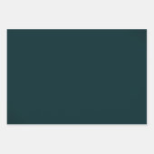 エバエレガントーグリーンと金ゴールドのクリスマス ラッピングペーパーシート (正面2)