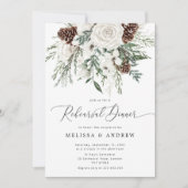 エバエレガントーグリーンウィンターリハーサルの夕食写真 招待状 (正面)