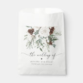 エバエレガントーグリーン冬の結婚式 フェイバーバッグ (正面)