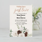 エバエレガントーグリーン冬の金ゴールド結婚ズ 箔招待状 (立ち正面)