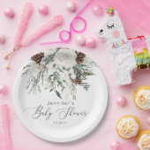 エバエレガントー男女兼用グリーンシャワー ペーパープレート (パーティー)