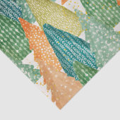 エバカラフルーグリーンクリスマスツリーの森 薄葉紙 (詳細)