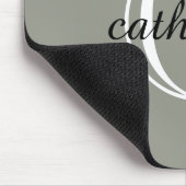 エバクラシックーグリーンフォグスクリプトモノグラム マウスパッド (コーナー)