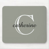 エバクラシックーグリーンフォグスクリプトモノグラム マウスパッド (正面)